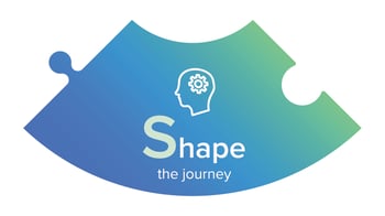 'Shape the journey' puzzle piece.